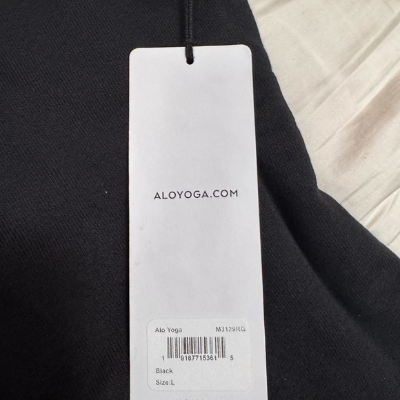 ALO Yoga Rare Black Vantage Crewneck sweater, mindful movement logo, size large - Picture 5 of 6